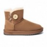 UGG-Stiefel mit Mini-Knopf Kastanie