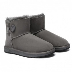 UGG-Stiefel mit Mini-Knopf Grau