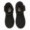 UGG-Stiefel mit Mini-Knopf Schwarz