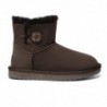 UGG-Stiefel mit Mini-Knopf Schokolade