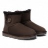 UGG-Stiefel mit Mini-Knopf Schokolade