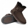 UGG-Stiefel mit Mini-Knopf Schokolade