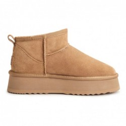 UGG-Stiefel mit ultra-minimaler Plateausohle Kastanie