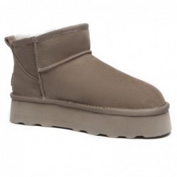 Hochwertige Mini-UGG-Stiefel mit Plateausohle Karibu