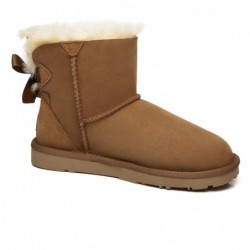 UGG-Stiefel mit Mini-Schleife auf der Rückseite Kastanie