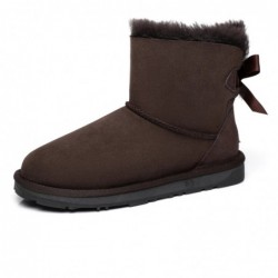 UGG-Stiefel mit Mini-Schleife auf der Rückseite Schokolade