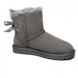 UGG-Stiefel mit Mini-Schleife auf der Rückseite Grau