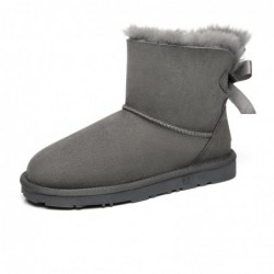 UGG-Stiefel mit Mini-Schleife auf der Rückseite Grau