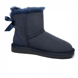 UGG-Stiefel mit Mini-Schleife auf der Rückseite marineblau