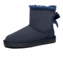 UGG-Stiefel mit Mini-Schleife auf der Rückseite marineblau