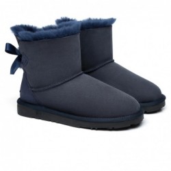 UGG-Stiefel mit Mini-Schleife auf der Rückseite marineblau