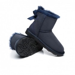 UGG-Stiefel mit Mini-Schleife auf der Rückseite marineblau