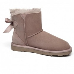 UGG-Stiefel mit Mini-Schleife auf der Rückseite Morgenrosa