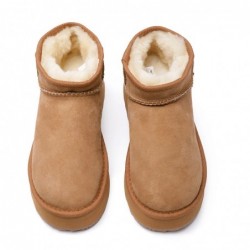 Ultrakleine, in Australien hergestellte UGG-Stiefel mit Plateausohle Kastanie