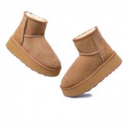 UGG-Stiefel mit Mini-Plateau Kastanie