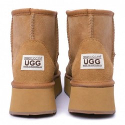 UGG-Stiefel mit Mini-Plateau Kastanie