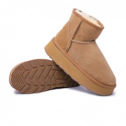 UGG-Stiefel mit Mini-Plateau Kastanie