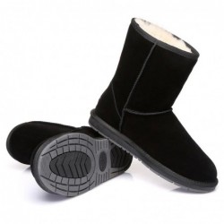 Kurze klassische UGG-Stiefel aus Wildleder Schwarz