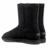 Kurze, klassische UGG-Stiefel aus hochwertigem Wildleder,Schwarz