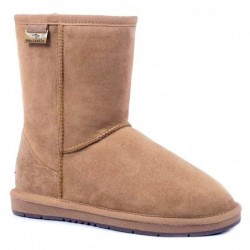 Kurze, klassische UGG-Stiefel aus hochwertigem Wildleder,Kastanie