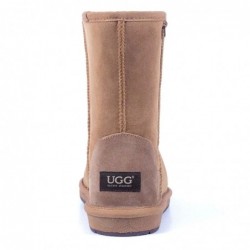 Kurze, klassische UGG-Stiefel aus hochwertigem Wildleder,Kastanie