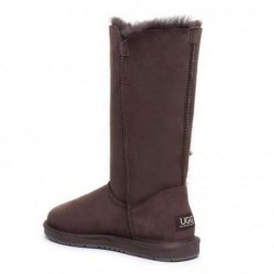 UGG Premium Classic Tall Stiefel mit 3 Knöpfen Schokolade