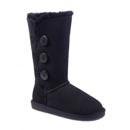 UGG Premium Classic Tall Stiefel mit 3 Knöpfen Schwarz