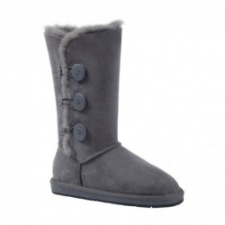 UGG Premium Classic Tall Stiefel mit 3 Knöpfen Grau