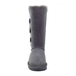 UGG Premium Classic Tall Stiefel mit 3 Knöpfen Grau