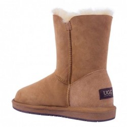 UGG Premium kurze klassische 1-Knopf-Stiefel Kastanie