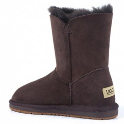 UGG Premium kurze klassische 1-Knopf-Stiefel Schokolade