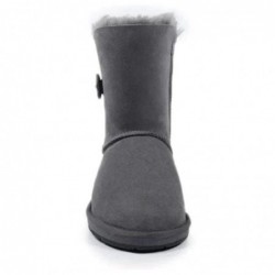 UGG Premium kurze klassische 1-Knopf-Stiefel Grau