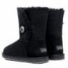 Klassische kurze 1-Knopf-UGG-Stiefel Schwarz